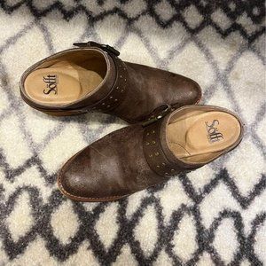 Leather Slides/Mules Sz7